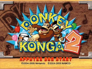 Donkey Konga 2 screen shot title